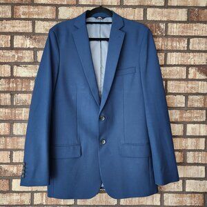 Haggar Men's Blue Slim Fit Suit Jacket, 40L